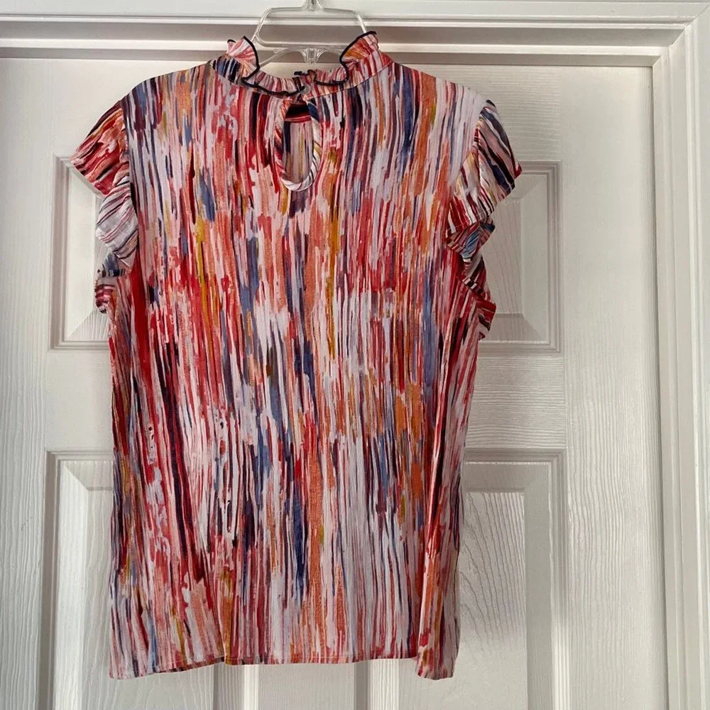 THML Anthro ruffle top, M - Picture 2 of 4